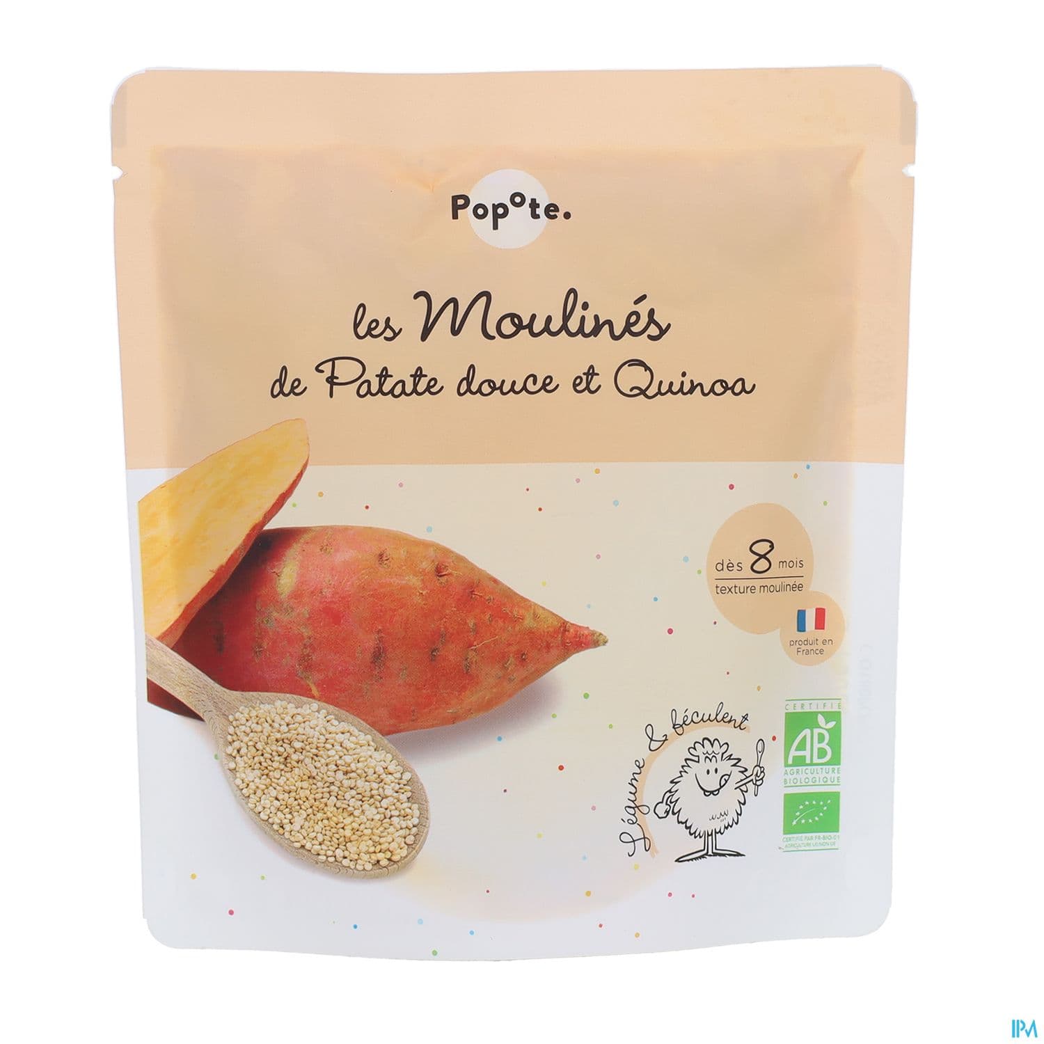 Popote Les Moulines Patate Douce Quinoa 180g