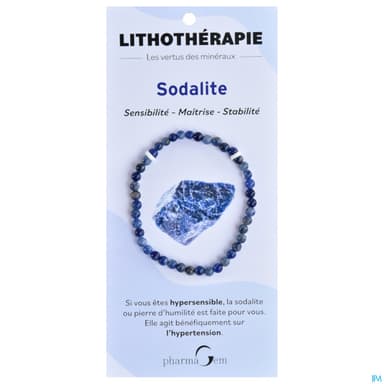 Pharmagem Bracelet Lithotherapie Sodalite 4mm