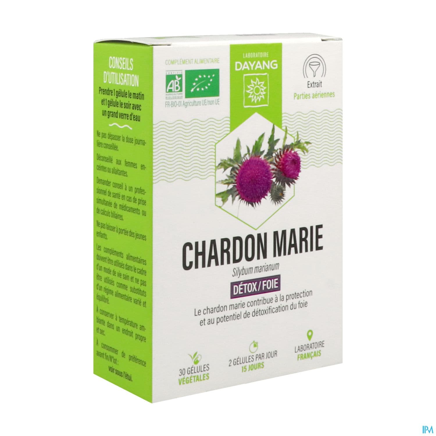 DAYANG CHARDON MARIE BIO GELUL 30 — Pharmacie Tocaven - Bordeaux