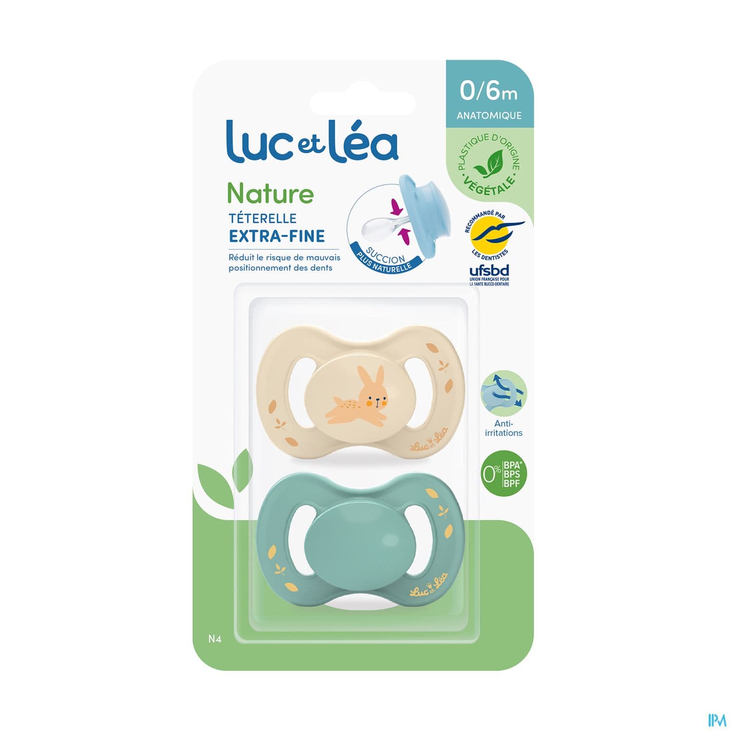SUCET LUC NATURE LAPIN 0-6M 2
