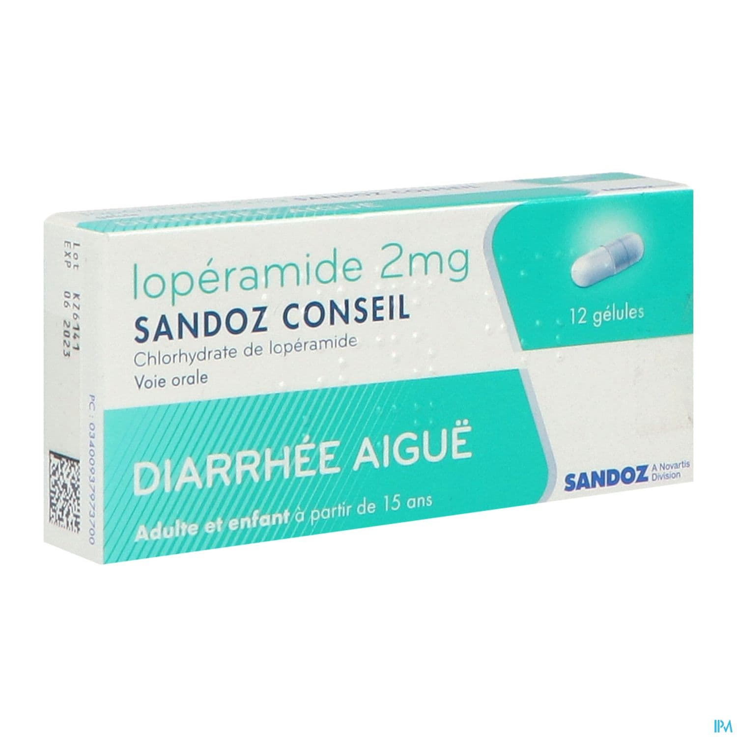LOPERAMIDE 2MG SANDOZ CONS GELUL12