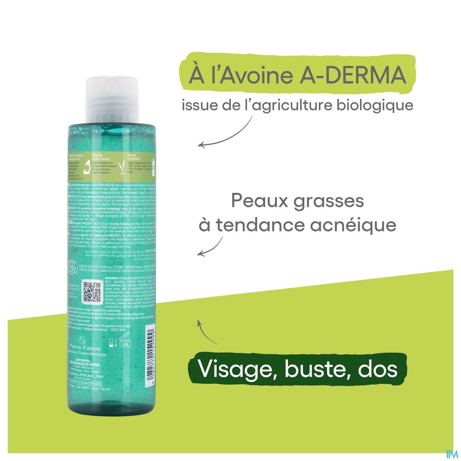A-DERMA BIOLOGY AC GEL MOUSS 200ML
