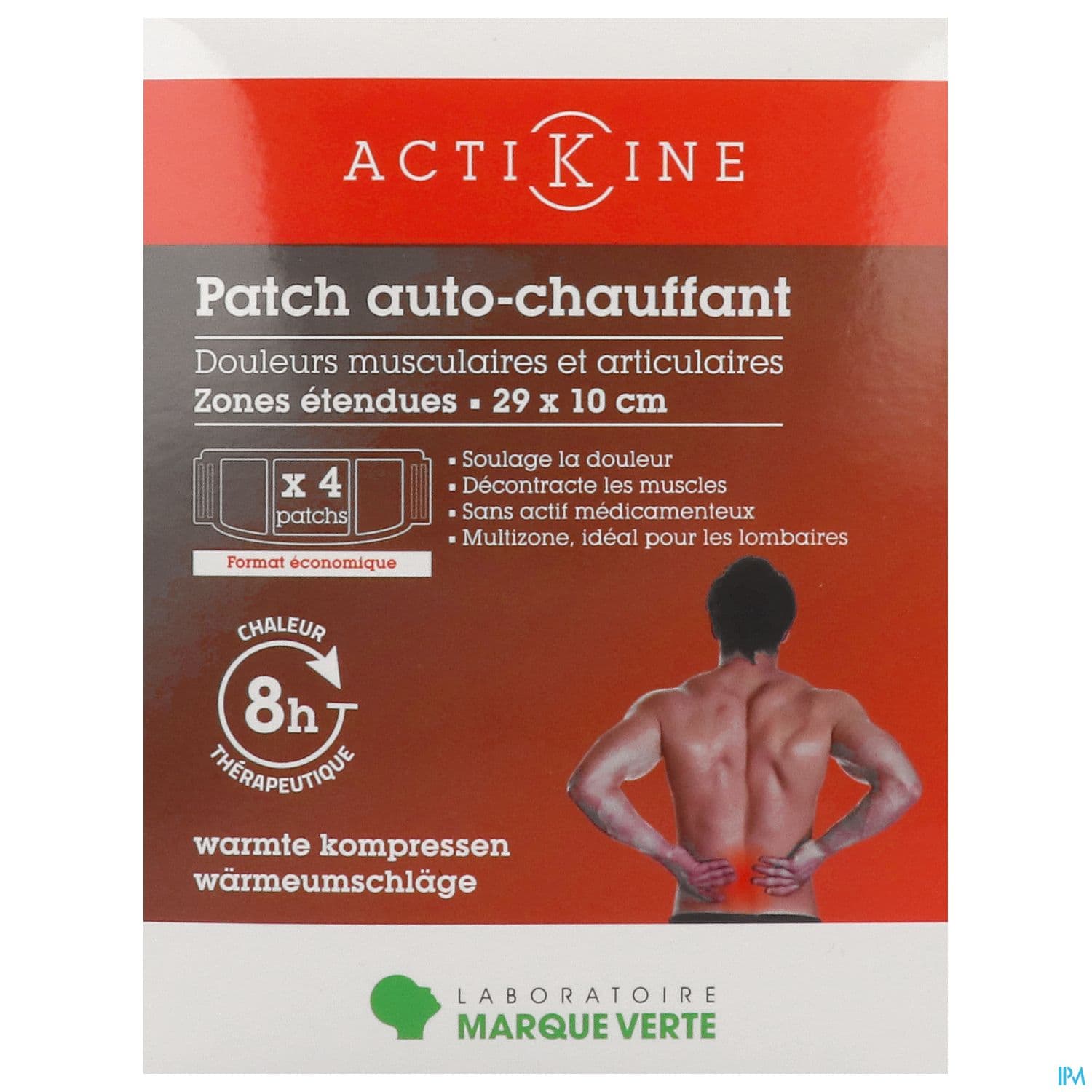 ACTIKINE PATCH AUTOCHAUF 29X10CM 4