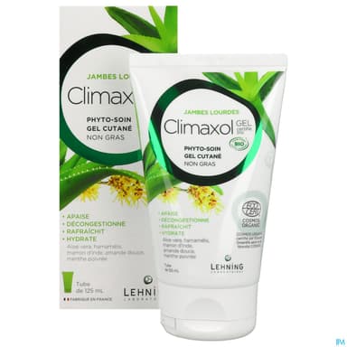 Climaxol Gel Fraicheur Jambes Legeres Bio 125ml