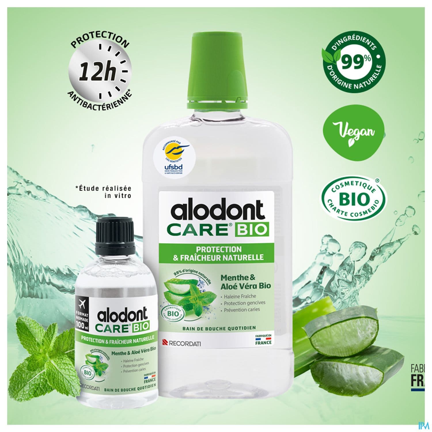 Alodont Care Gencives Bain De Bouche Quotidien Menthe 100ml