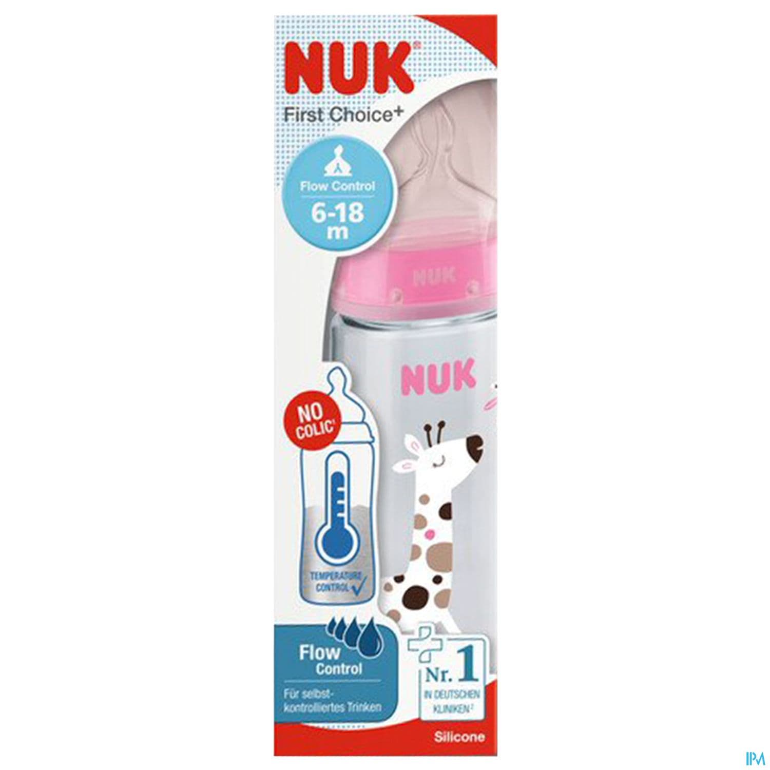BIB NUK SIL 6-18M FC+TC FILLE360ML