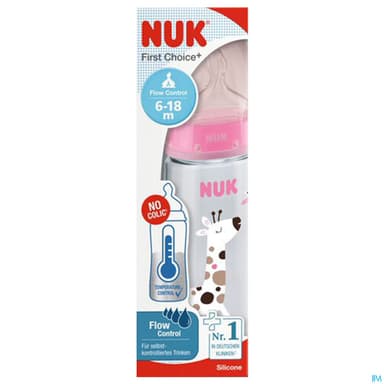BIB NUK SIL 6-18M FC+TC FILLE360ML