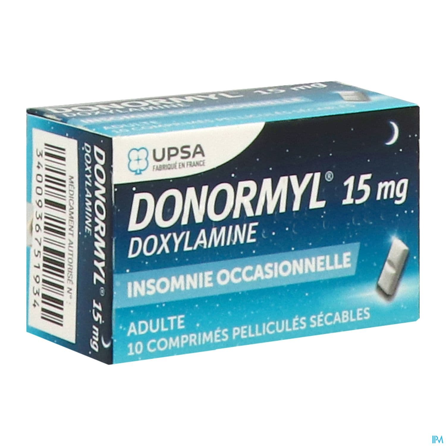 Donormyl 15mg Comprime Secable 10