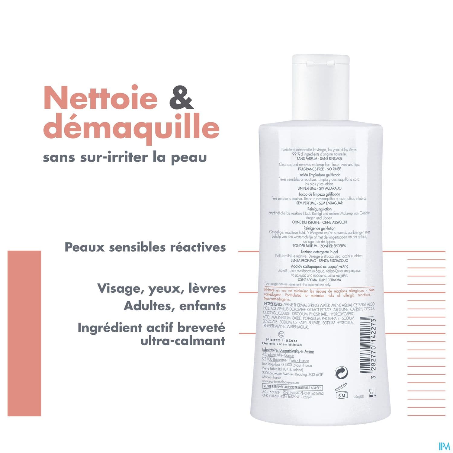 Eau Thermale Avene Tolerance Control Lotion Nettoyante Gelifiee 400ml