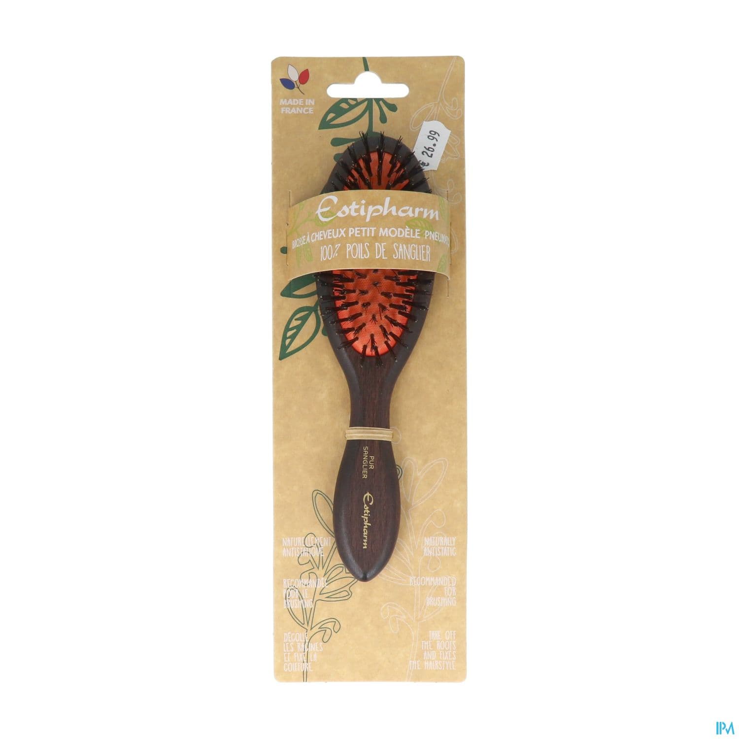 Estipharm Brosse Cheveux Pneumatique Sanglier Pm
