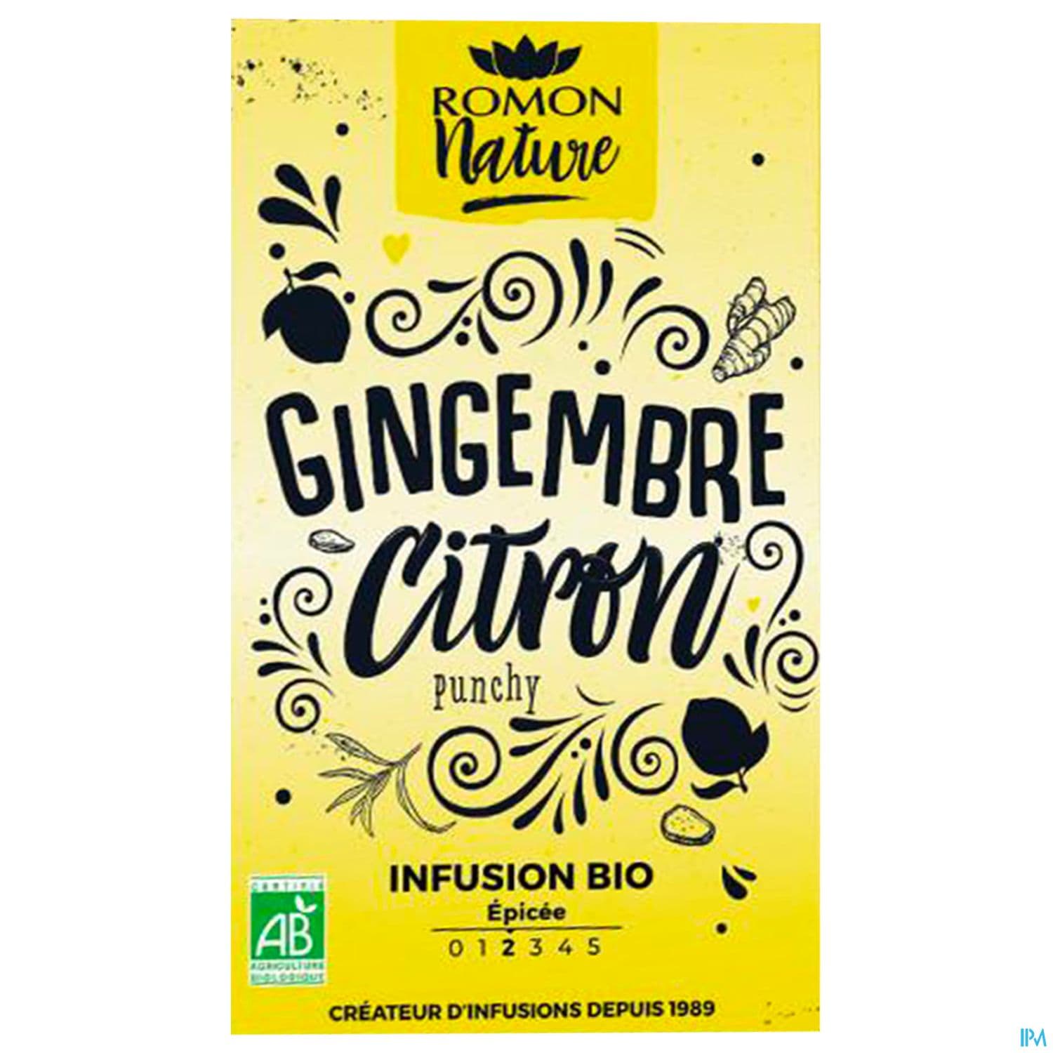 Romon Nature Tisane Plaisir Gingembre Citron Bio Infusette 1g8 16