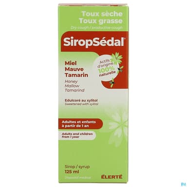 Siropsedal Sirop Toux Seche Toux Grasse 125ml
