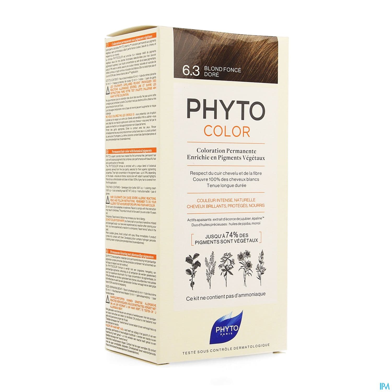 PHYTO COLOR 6,3 BLOND FONCE DORE