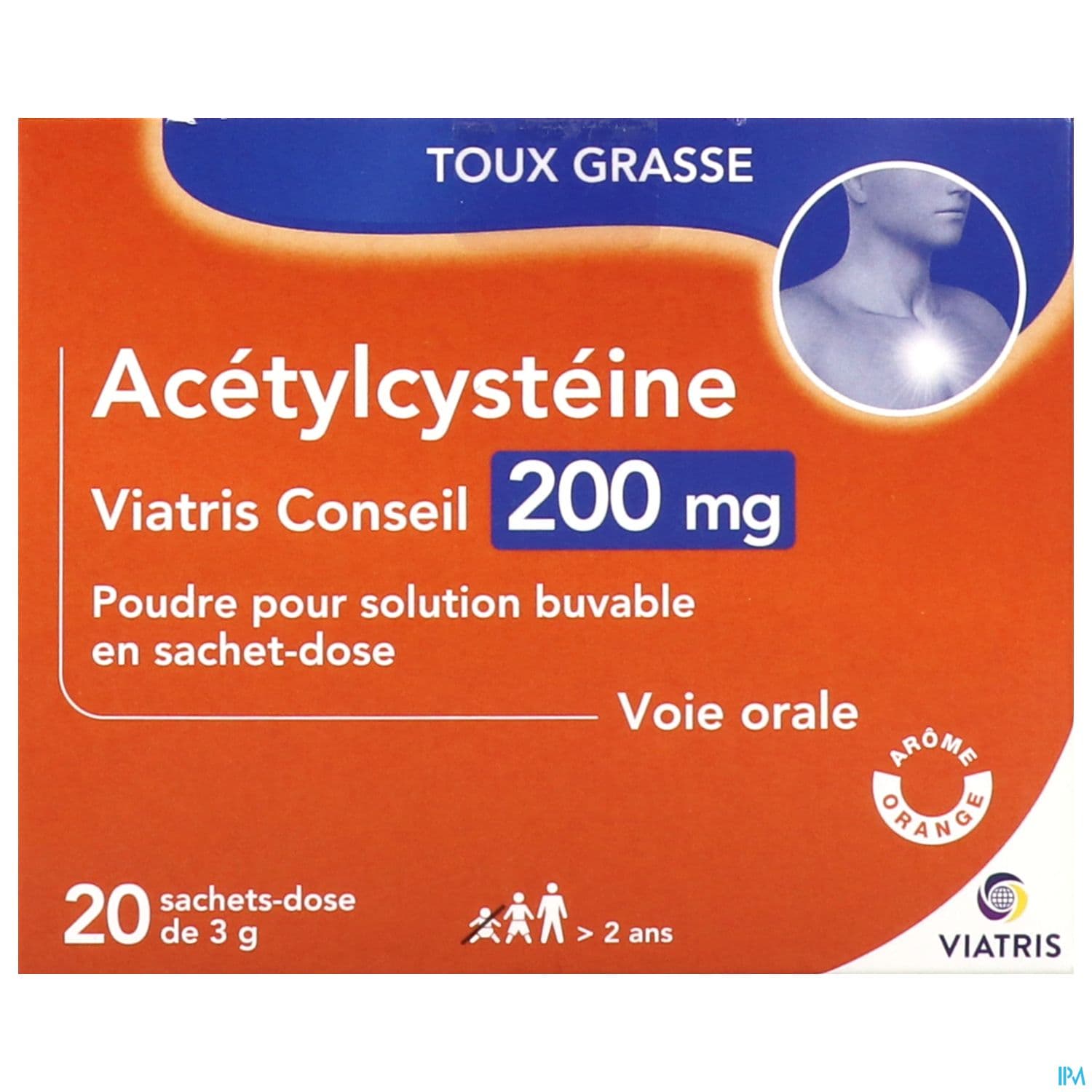 Acetylcysteine Viatris 200mg Poudre Pour Solution Buvable Sachet 20