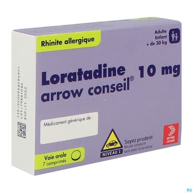 LORATADINE 10MG ARROW CONS CPR 7