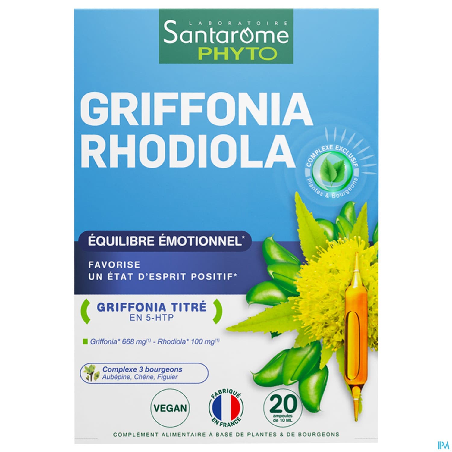 SANTAROME GRIFFONIA RHODIOLA.AMP20