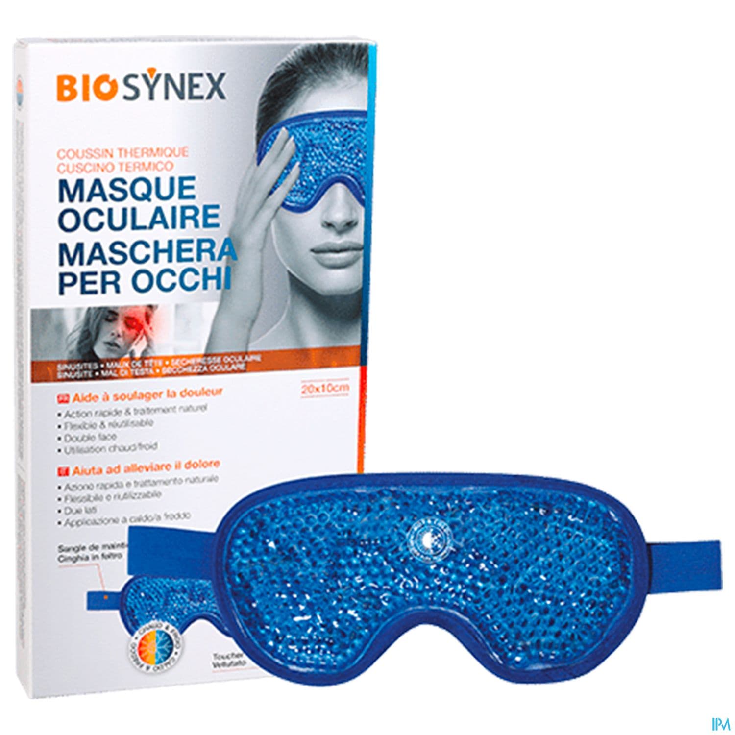 Biosynex Gel Micro Billes Masque Oculaire 20cm X 10cm