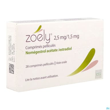 Zoely 2mg5/1mg5 Comprime 28 X1