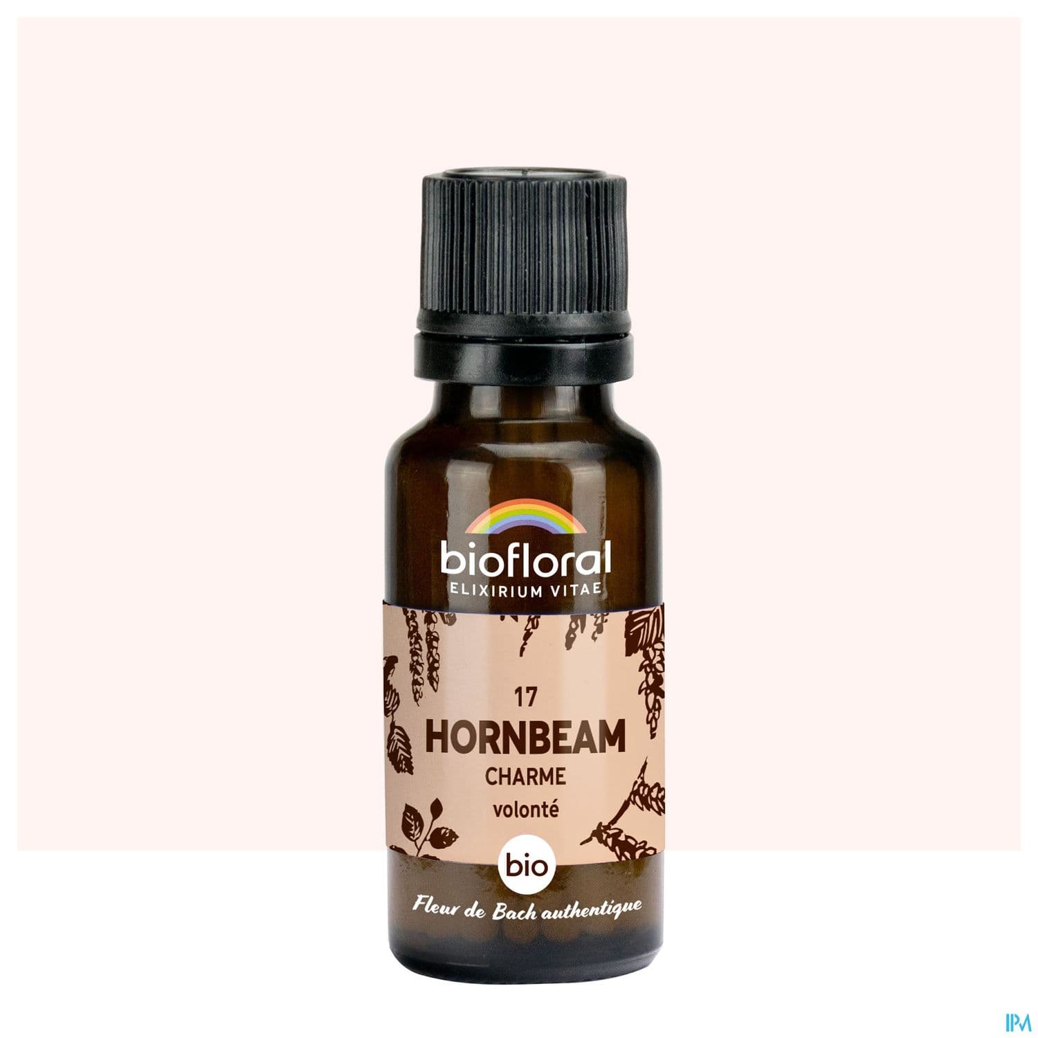Biofloral 17 Hornbeam. Charme Compte Gouttes Bio Demeter 20ml