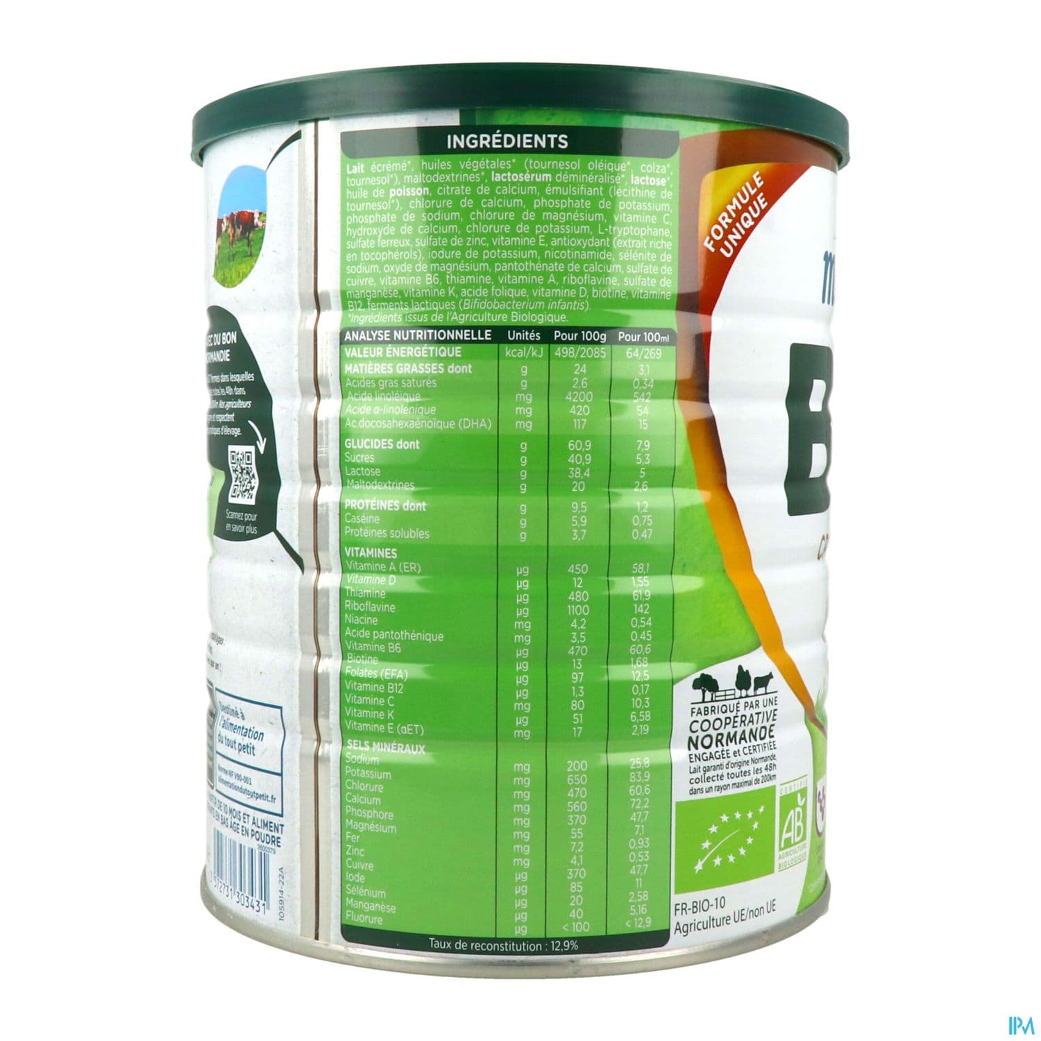 MODILAC MON PETIT BIO+ 3 PDR 800G
