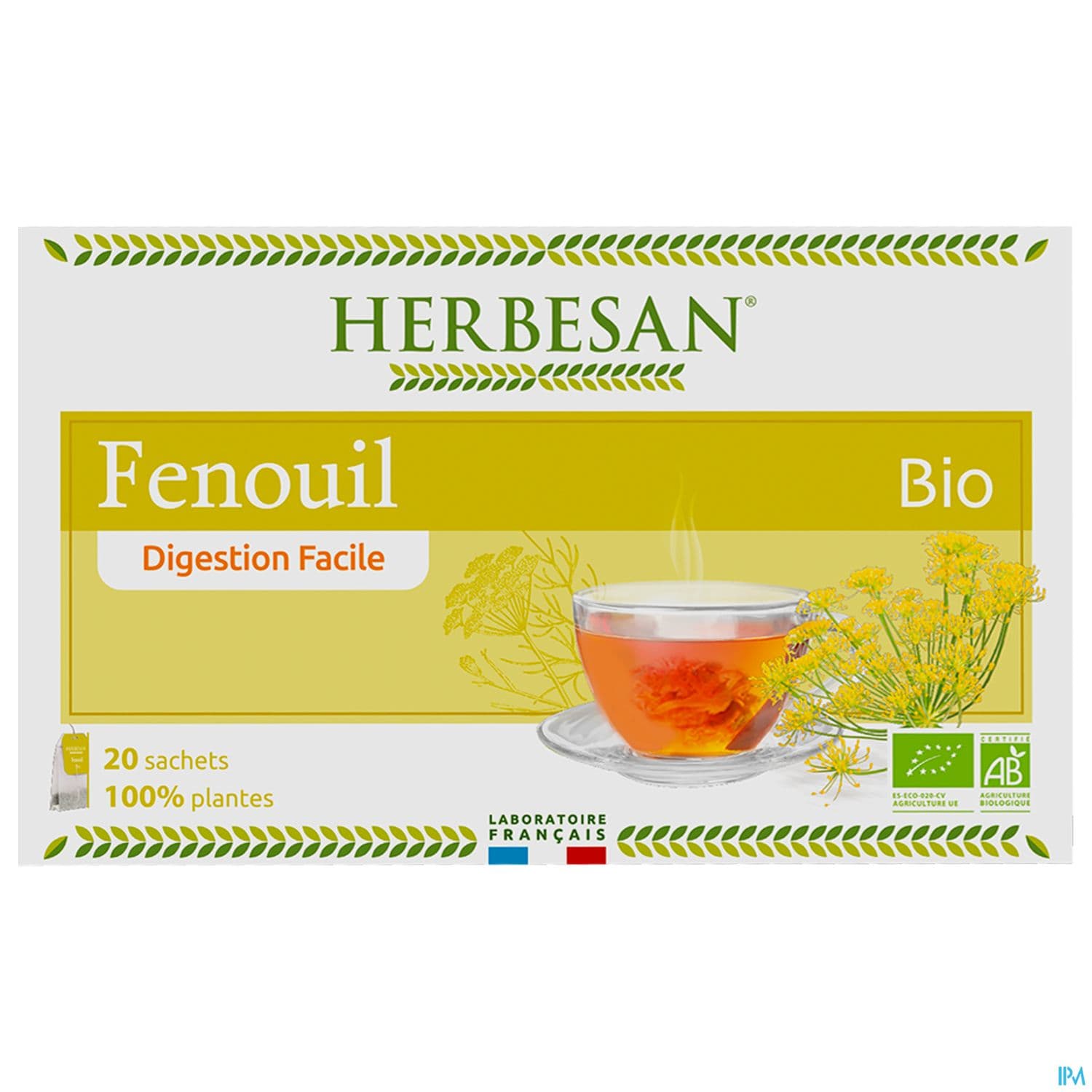 Herbesan Infusion Fenouil Bio Sechet 20