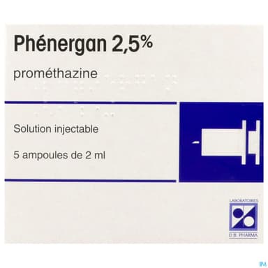 Phenergan 2.5% Solution Injectable Ampoule 2ml 5