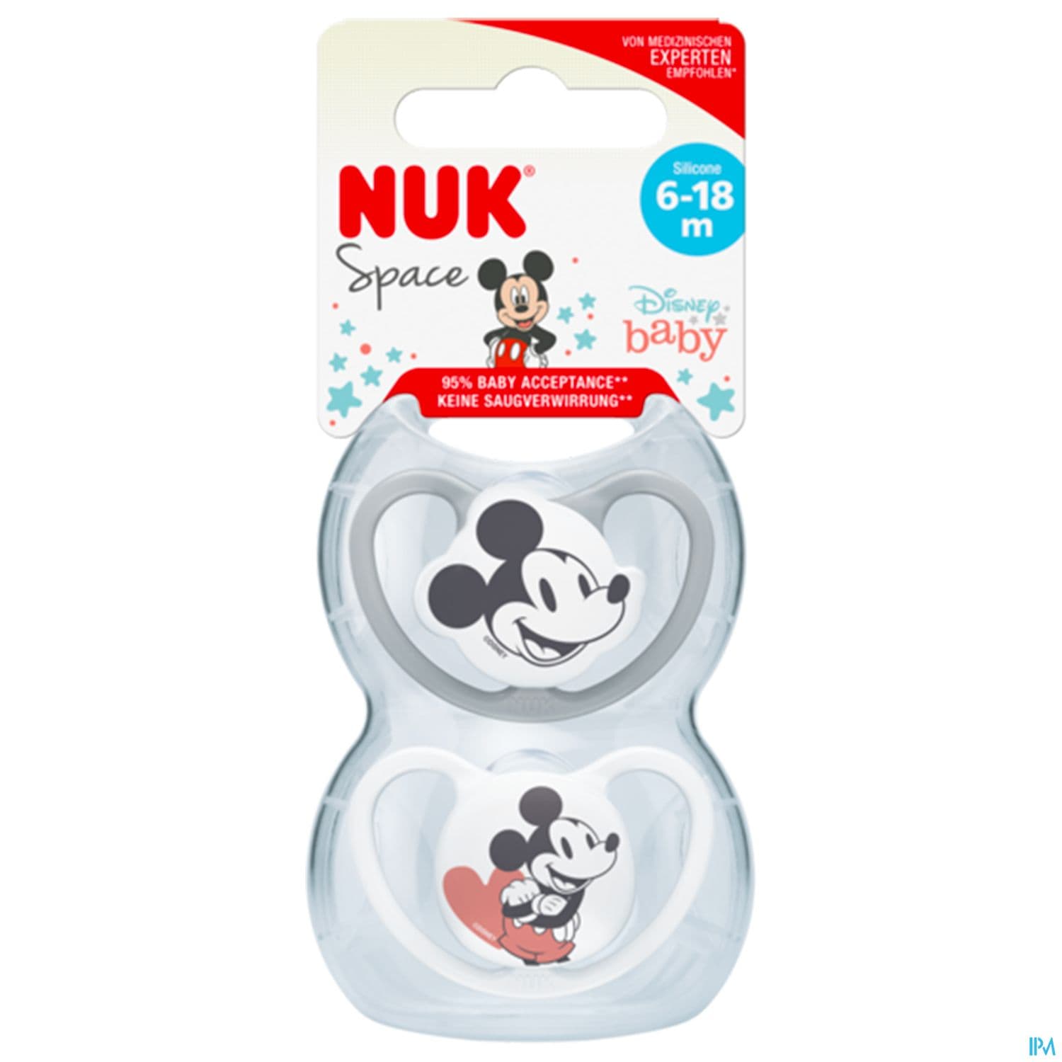 SUCET NUK PHYS SILIC 6-18M MICKEY2