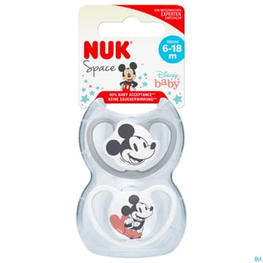SUCET NUK PHYS SILIC 6-18M MICKEY2