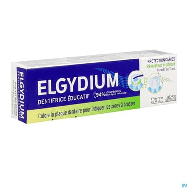 Elgydium Dentifrice Educatif Revelateur De Plaque Arome Pomme Fraiche 50ml