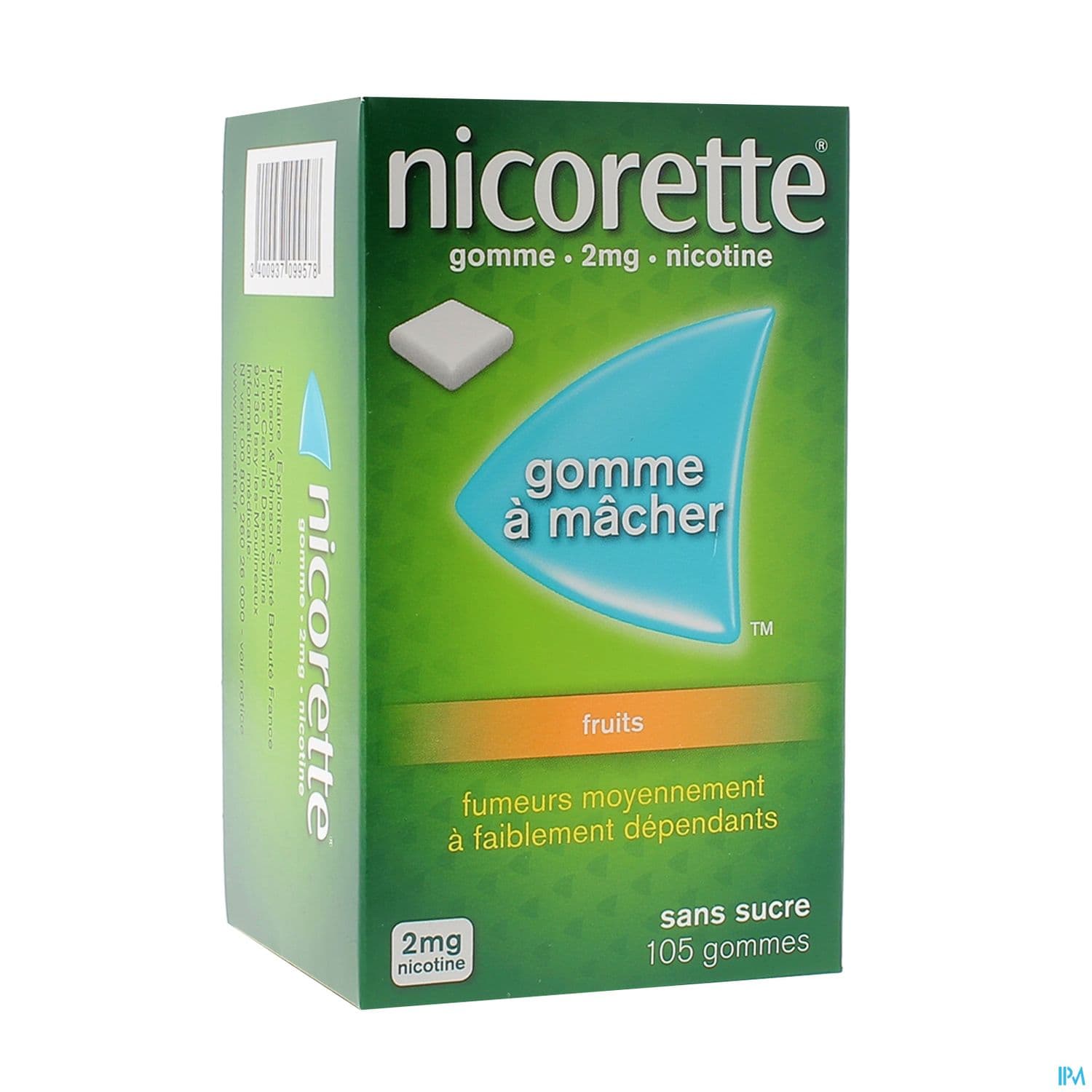 NICORETTE 2MG GOM MED SS SUC FRTS PLQ/30