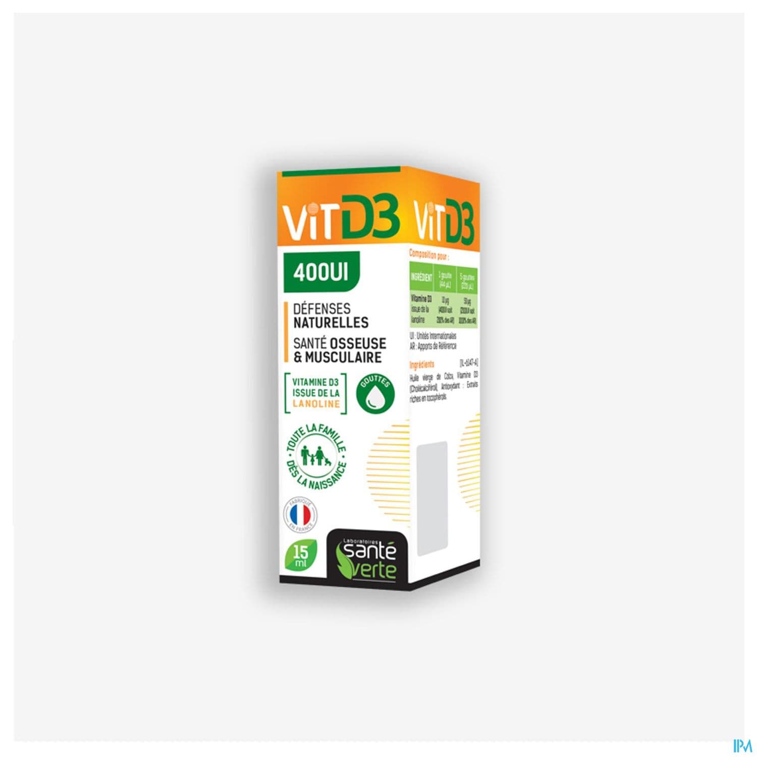 SANTE VERTE VIT D3 400UI 15ML