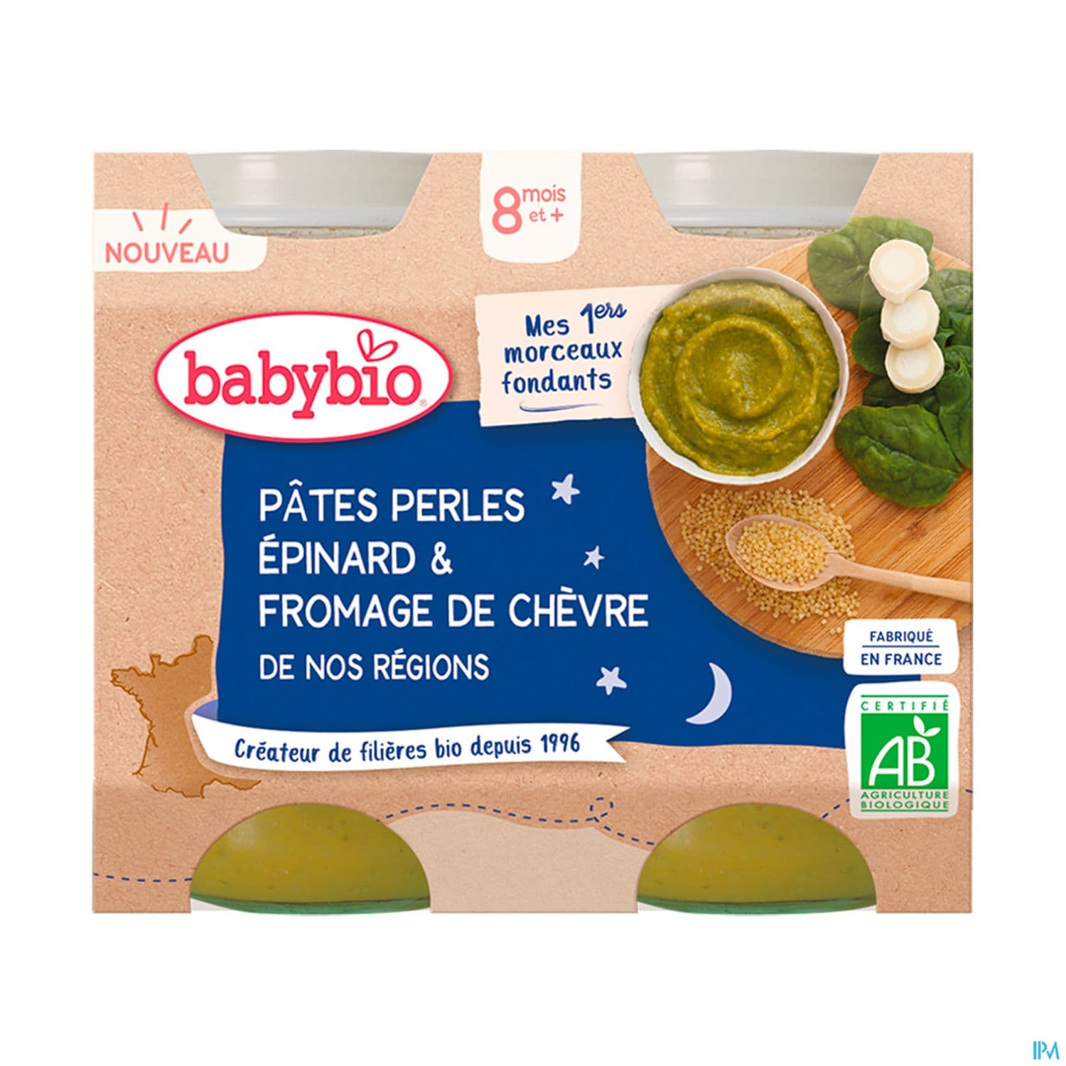 BABYBIO B/N PATE/EPIN/FROM 2X200G