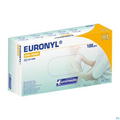 Euromedis Gant Examen Euronyl Vinyle Sans Poudre T9/10 100