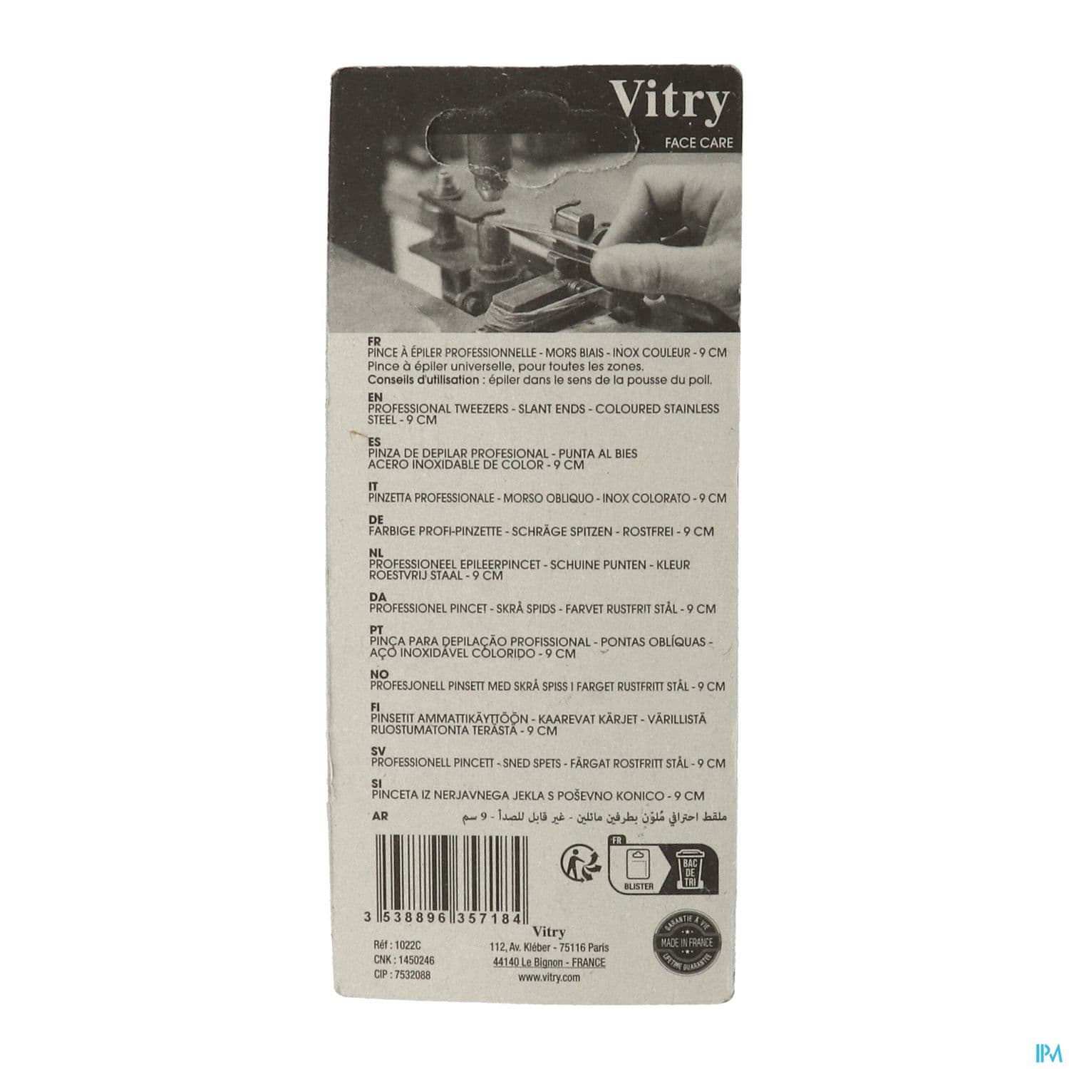 PINC/EPIL VITRY PRO MOR BIAIS COUL