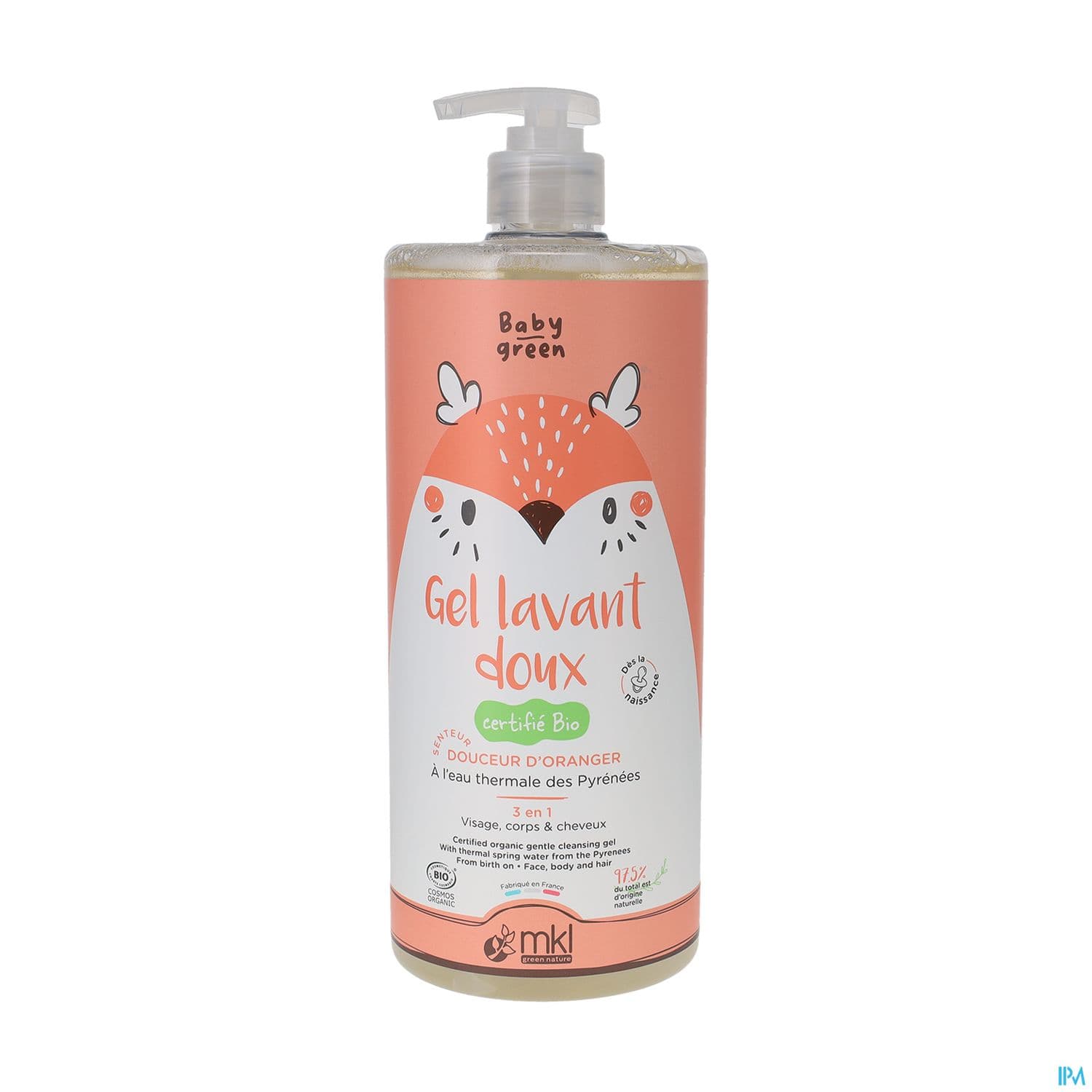 Mkl Green Nature Baby Green Gel Lavant Doux Bio 1l