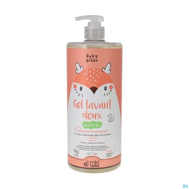 Mkl Green Nature Baby Green Gel Lavant Doux Bio 1l