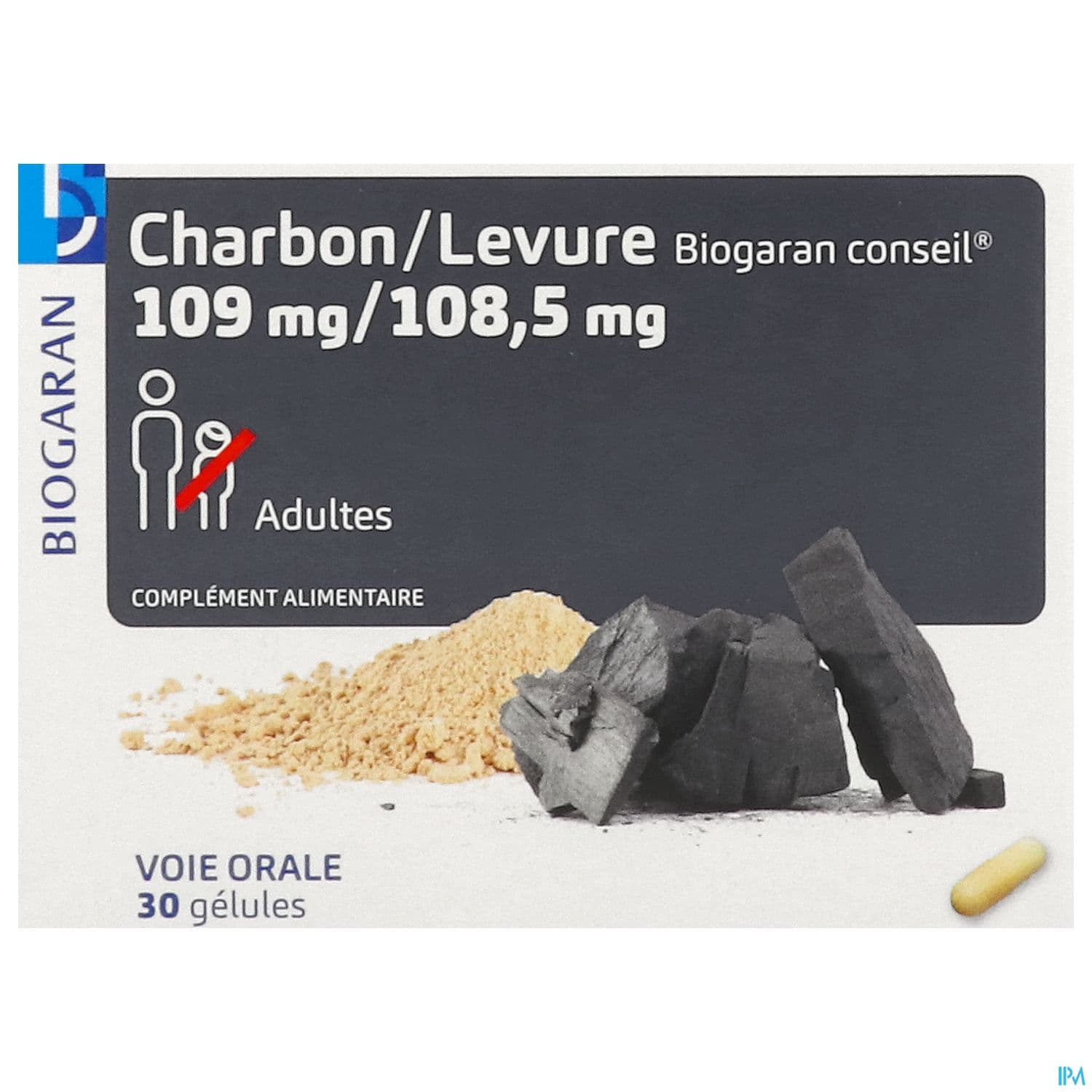 Charbon Levure Biogaran Conseil 109/108mg5 Gelule 30