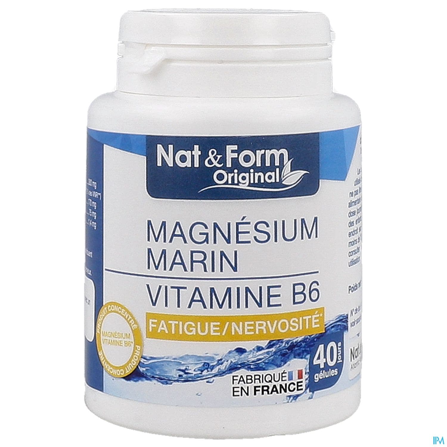 Nat Et Form Vitamines Et Mineraux Magnesium Vitamine B6 Gelule Vegetale 40