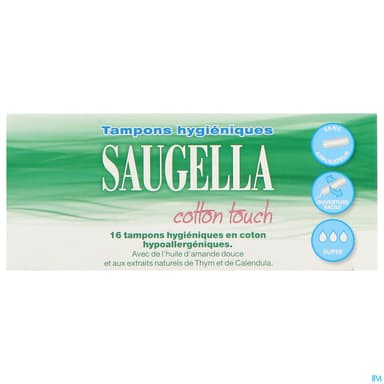 SAUGELLA COT TOUCH TAMP SUPER 16