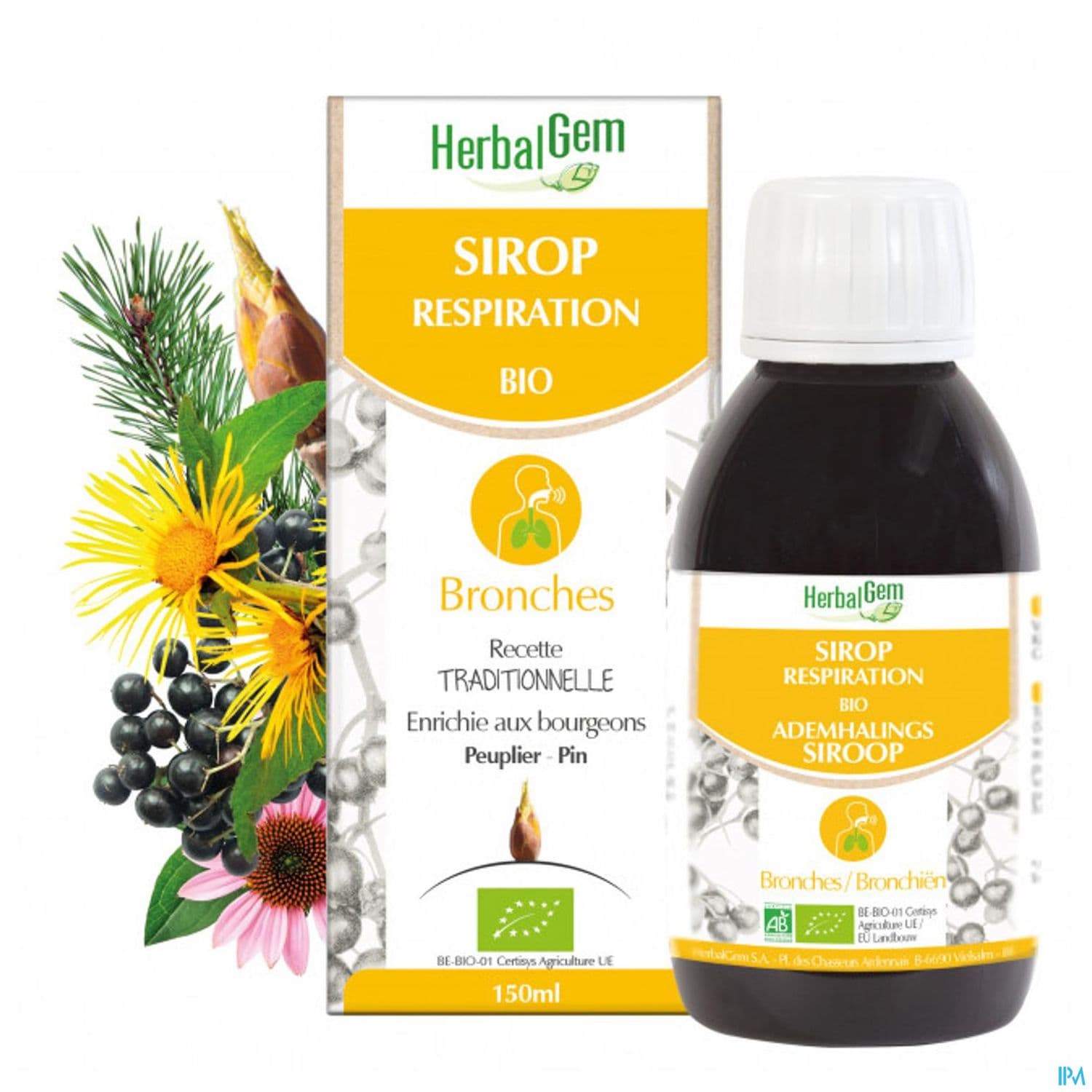 HERBALGEM RESPIRATION BIO SP 150ML