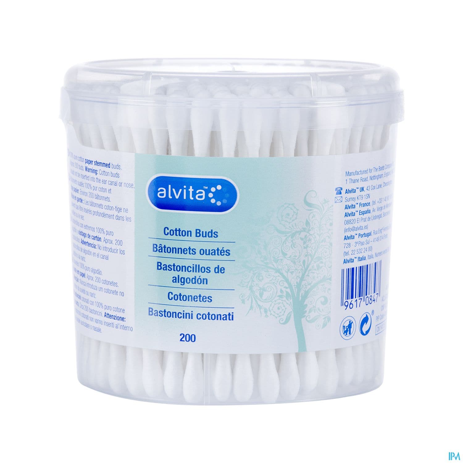 Alvita Coton Tige Batonnet 200