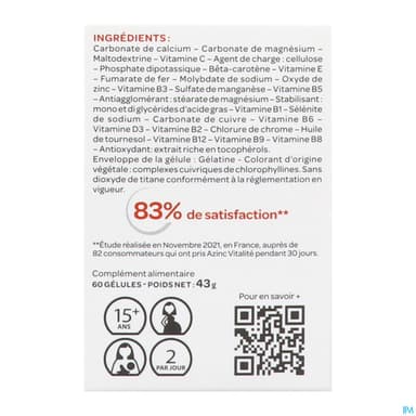 AZINC VITALITE AD GELUL60