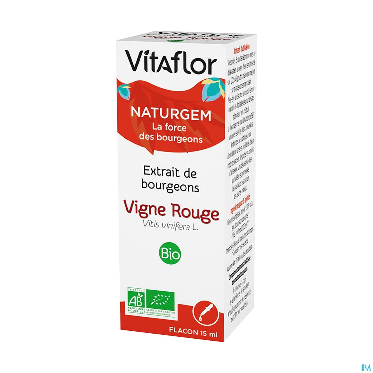 Vitaflor Naturgem Extrait Bourgeon Bio Vigne 15ml