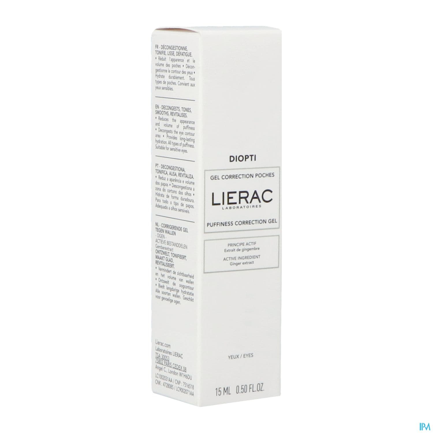 LIERAC GEL DIOPTIPOCHE 15ML