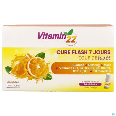 Vitamin 22 Cure Flash 7 Jours Unidose 30ml X7