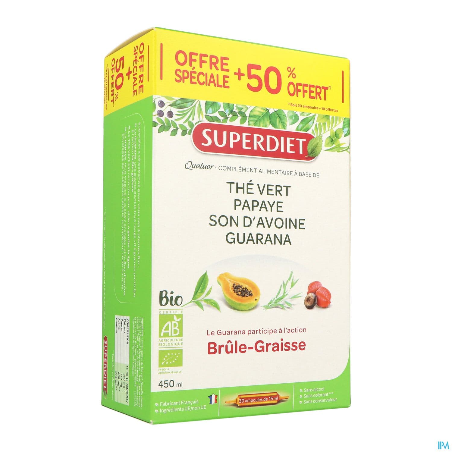 SUPERDIET QUAT BRUL/GRA AMP20+10 — Pharmacie du Pilori
