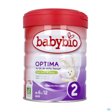 BABYBIO 2AG OPTIMA LAIT BIO 800G