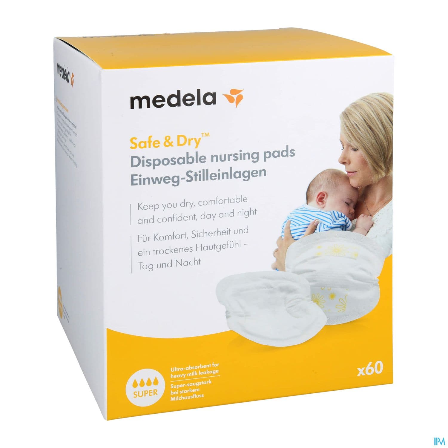 Medela Ultra Respirants Coussinet D'allaitement Adhesif Jetable 60