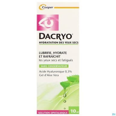 Cooper Dacryolens Hydratation Yeux Solution Ophtalmique 10ml