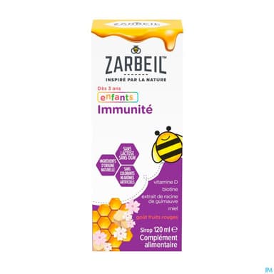 Zarbeil Sirop Enfant Immunite Gout Fruits Rouges 120ml